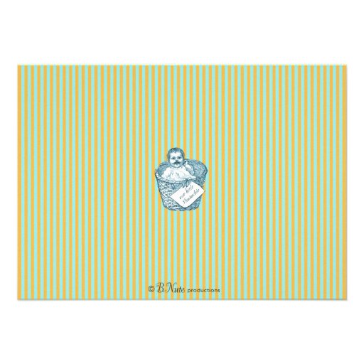Mustache Bash Baby Shower Invitation