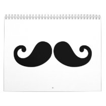 Mustache beard wall calendars