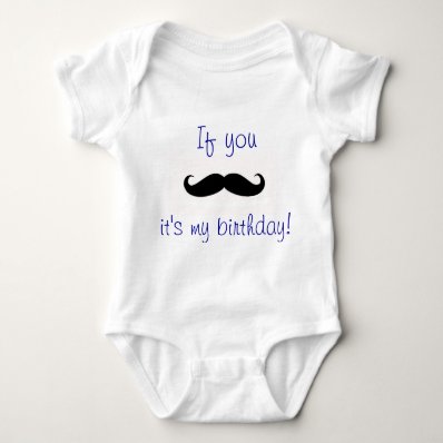 Mustache Birthday Tshirt