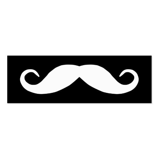 Mustache Business Card (front side)
