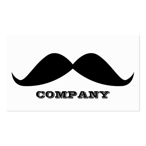 Mustache Business Cards (front side)