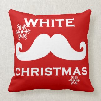 Mustache Christmas Pillows