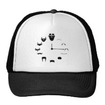 Mustache Clockface Hats