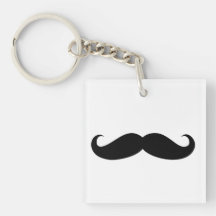 Mustache Disguise Funny Acrylic Keychains