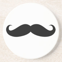 Mustache Disguise Funny Beverage Coaster