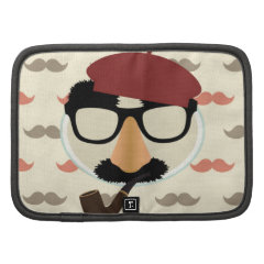 Mustache Disguise Glasses Pipe Beret Face Planner