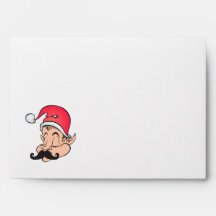 Mustache Elf Envelopes