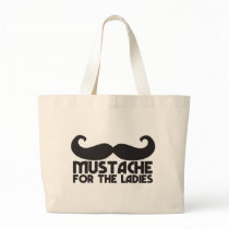 Mustache for the ladies bag