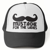 Mustache for the ladies trucker hats
