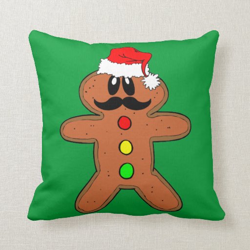 gingerbread man pillow