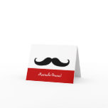 Mustache Gracias Blank Note Card