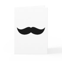 Mustache Greeting Card