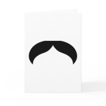Mustache Greeting Card