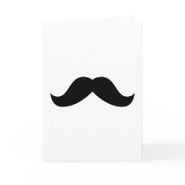 Mustache Greeting Card