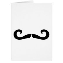 Mustache Greeting Card