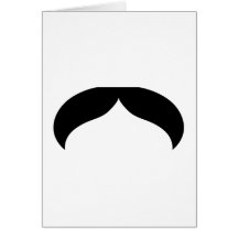 Mustache Greeting Card