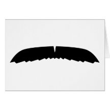 Mustache Greeting Card