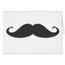 Mustache Greeting Card