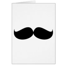 Mustache Greeting Cards