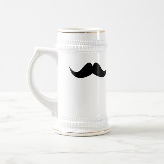Mustache groomsman bachelor beer stein mug mug