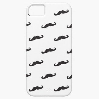 Mustache hipster pattern iPhone 5 cover