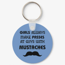 Mustache keychains