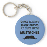 Mustache keychains