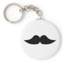 Mustache Key Chain