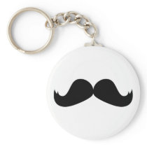 Mustache Keychain