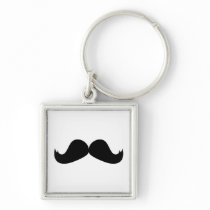 Mustache Keychain