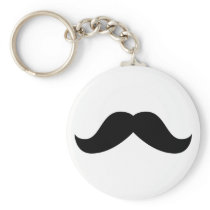 Mustache Keychain