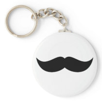 Mustache Keychain