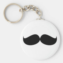 Mustache Keychain