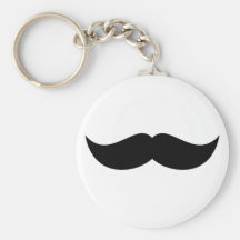 Mustache Keychain