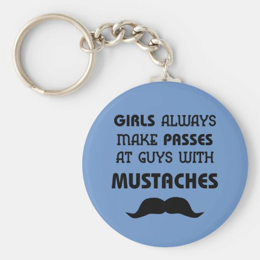 Mustache Keychain