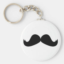 Mustache Keychain