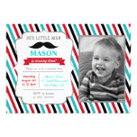 Mustache Little Man Birthday Party Invitations