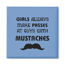 Mustache Fridge Magnets