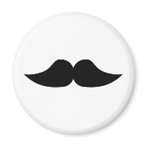 Mustache Fridge Magnet