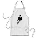 Mustache Man - Art Deco Apron