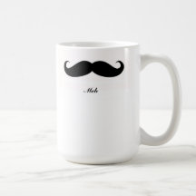 Mustache Meh Coffee Mug