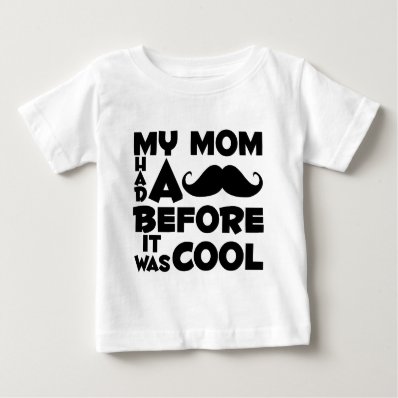 Mustache Mom Tee Shirts