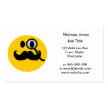 Mustache monocle Smiley Business Card Template