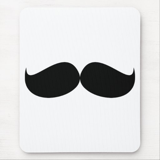 Mustache Mouse Pad
