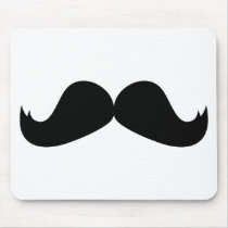 Mustache Mouse Pad