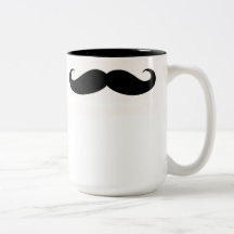 mustache mug