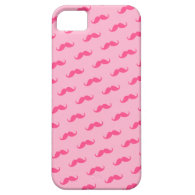 Mustache mustaches pattern funny pink iPhone4 case iPhone 5 Cases