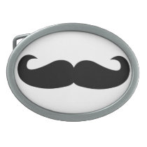 Mustache belt buckles