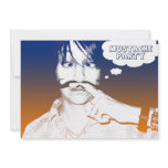 mustache party : comic staches invitations