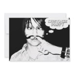 mustache party : comic staches custom announcements